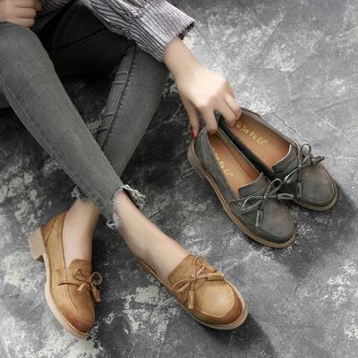 佰吉瑪新款樂(lè)福鞋 流蘇粗跟，打造夏日學(xué)院風(fēng)